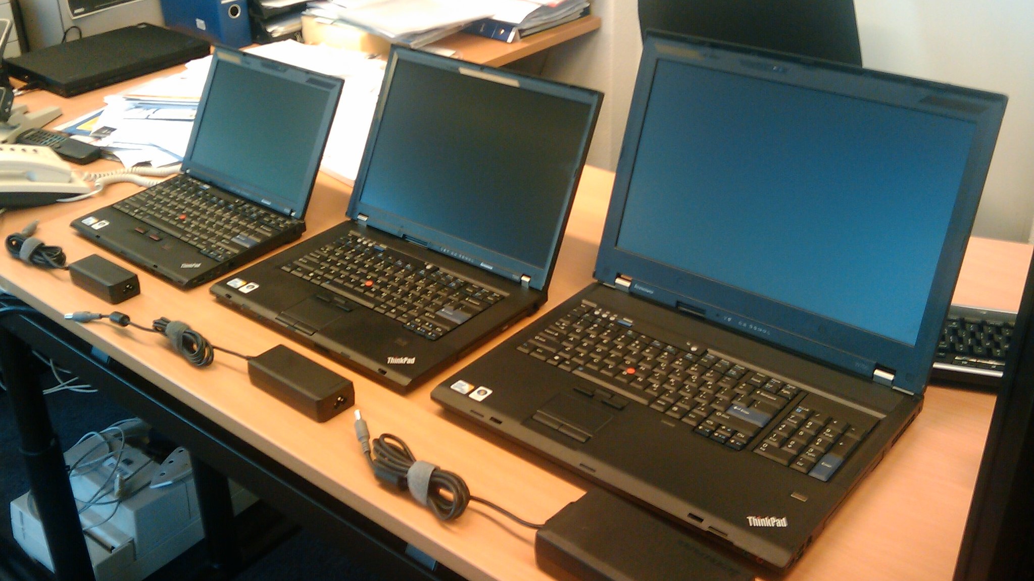 Verschillende laptop groottes